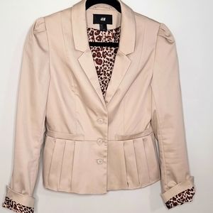 H&M Pleated Blazer Size 8